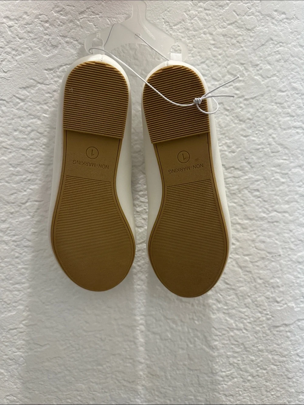 Cat & Jack White Girls' Bow Ballet Flats Wedding